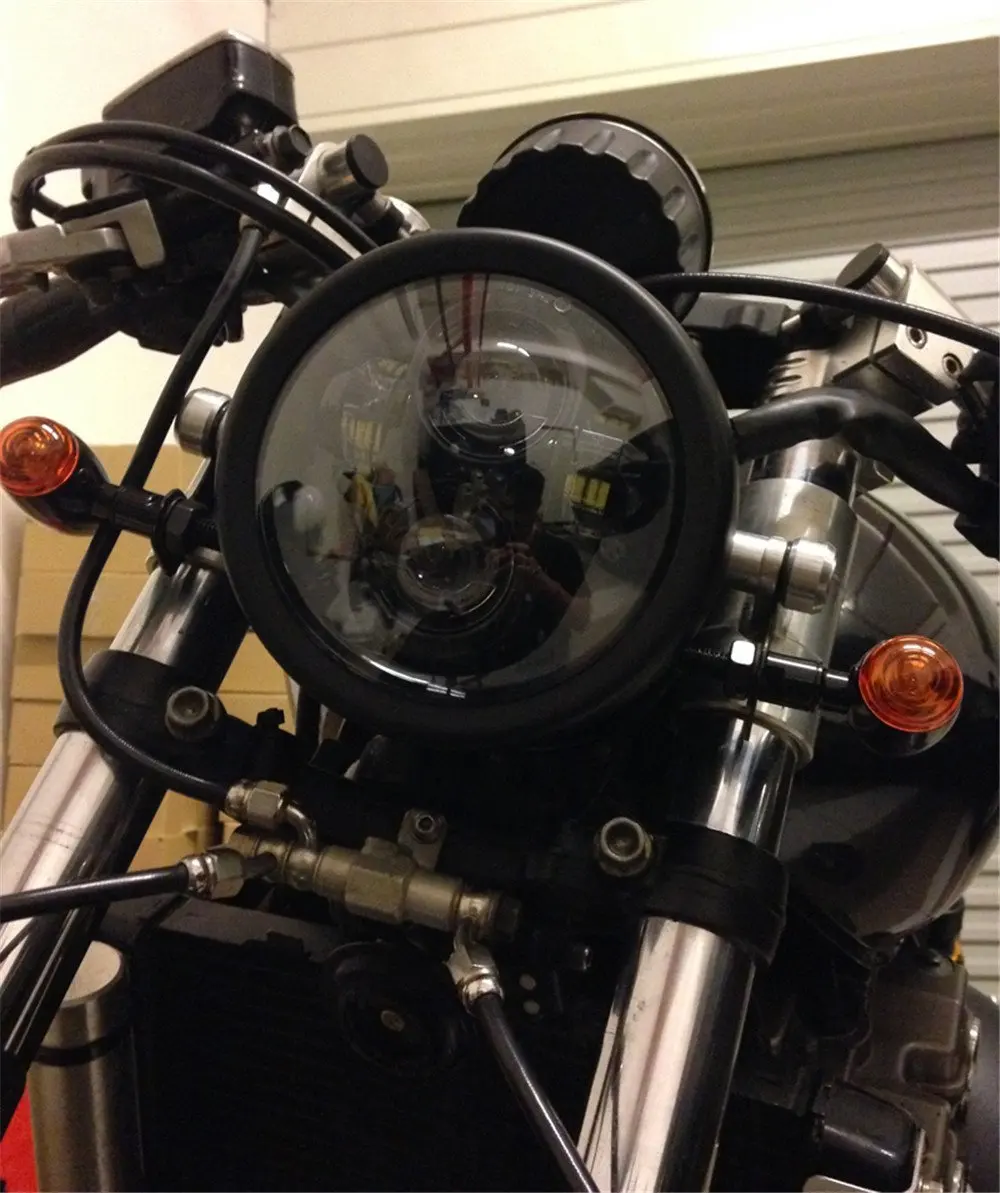 5,7" дюймовый светодиодный фонарь для фар корпус ковша для Harley мотоцикла Honda Shadow Kawasaki Vulcan Suzuki