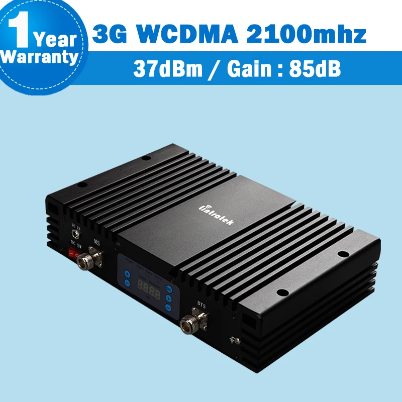 85dB большой Мощность усилитель 3g WCDMA 2100 UMTS Репитер сигнала мобильного телефона ЖК