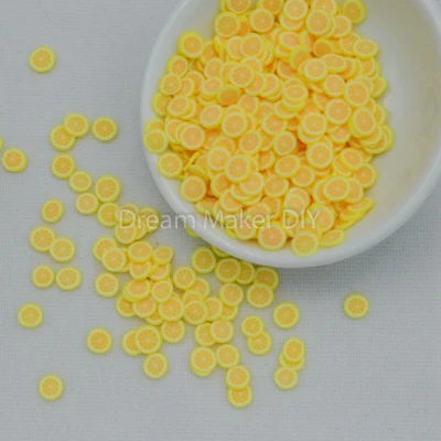 Lemon 50 г/лот полимера горячий глины посыпка для фруктов яблок вишня, лимон для ремесленничество, сделай сам, Fimo игровое тесто - Цвет: Lemon