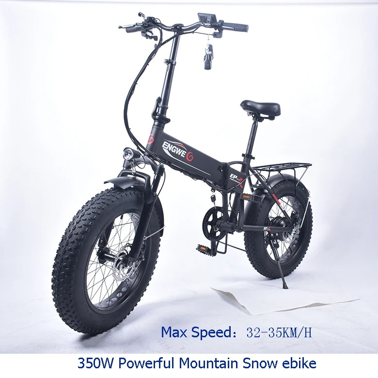 Электрический велосипед 48V10A литиевая батарея 2" 4,0 fat Tire Снежный электровелосипед алюминиевый складной 350 Вт Мощный электрический велосипед Горный электровелосипед