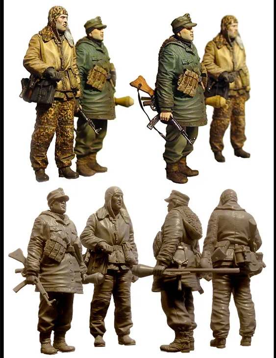 1/35 модельная фигурка из смолы разобранный Неокрашенный комплект 00E8 | Игрушки и