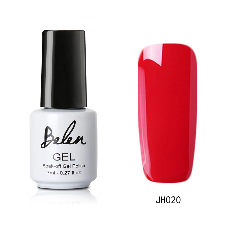 JH020 Belen, 7 мл, винно-красная серия, 36 цветов, Гель-лак для ногтей, замачиваемый, долговечный, профессиональный, УФ, светодиодный лак для ногтей, Гель-лак, базовый топ - Цвет: JH020