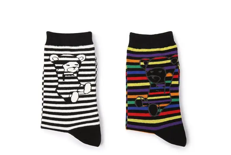 Носки с цветными полосками фабрика в Китае творческие животными обезьянами для