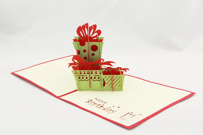 Креативный подарок на день рождения/3D карта kirigami/открытки ручной работы для