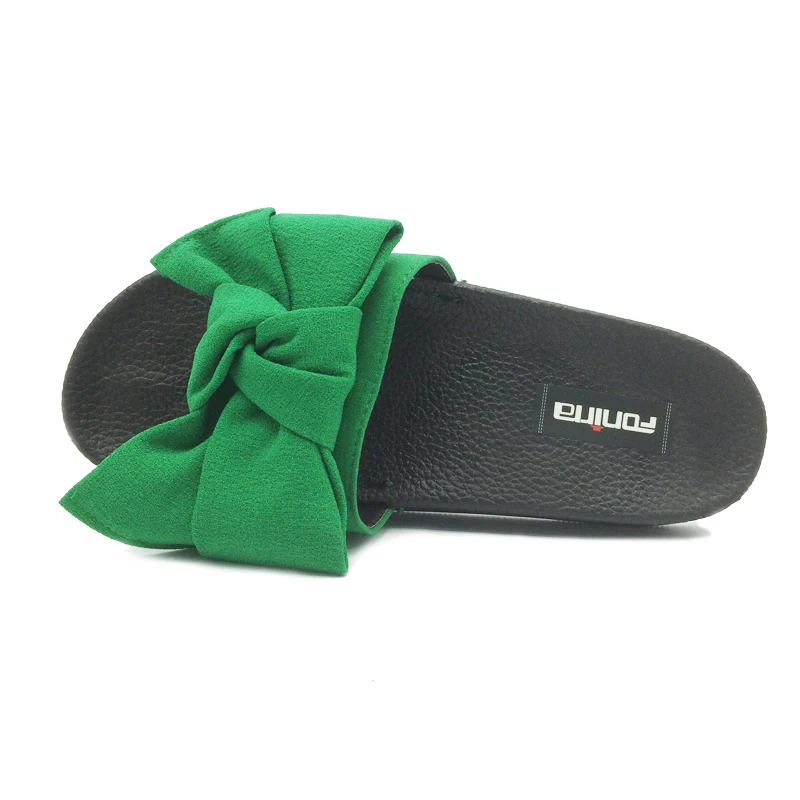 Fonirra Лето Женские тапочки с бантом домашние шлепанцы Повседневное сандалии