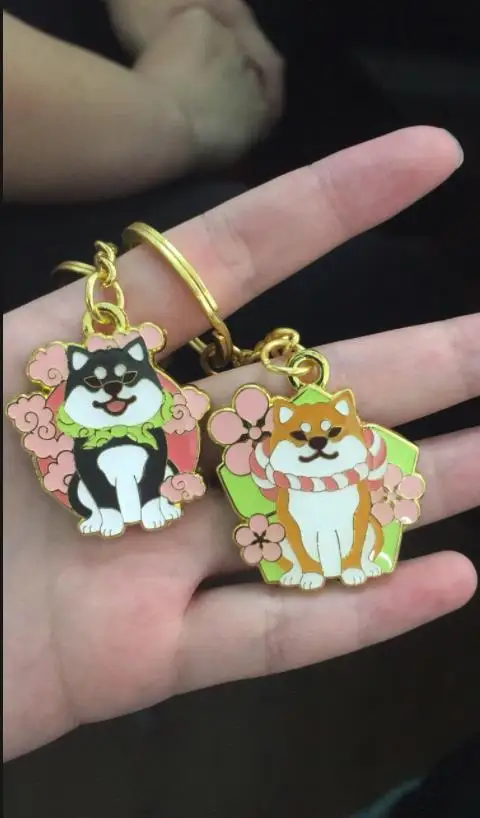 Shiba Inu Doge брелок с логотипом металлический 3d подвеской коллекционные украшения