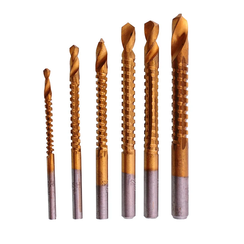 Сверло из быстрорежущей стали с титановым покрытием 3-8 мм стандартное