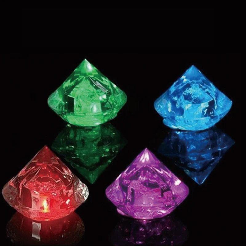 40 шт./лот многоцветный меняющий цвет светящийся светодиодный в воде для