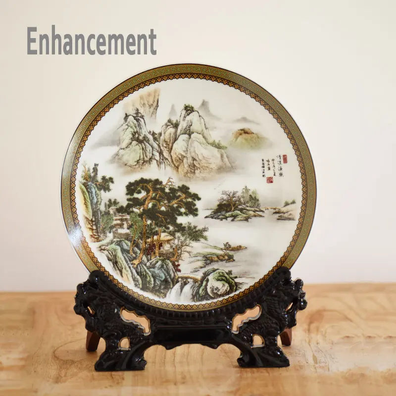 Керамическая тарелка Jingdezhen Family Rose новый дизайн декоративная фарфоровая