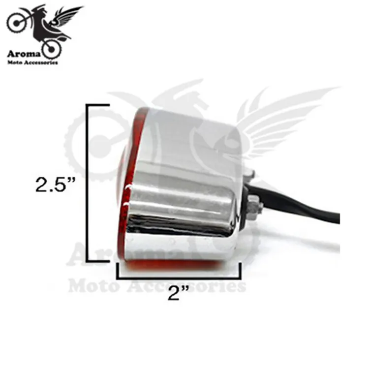 Профессиональный гальванический хромированный задний стоп-сигнал для мотоцикла