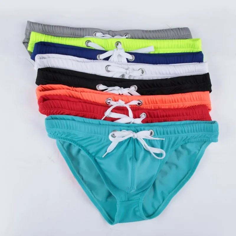 Однотонные мужские купальники купальник для геев плавки плавания пляжные