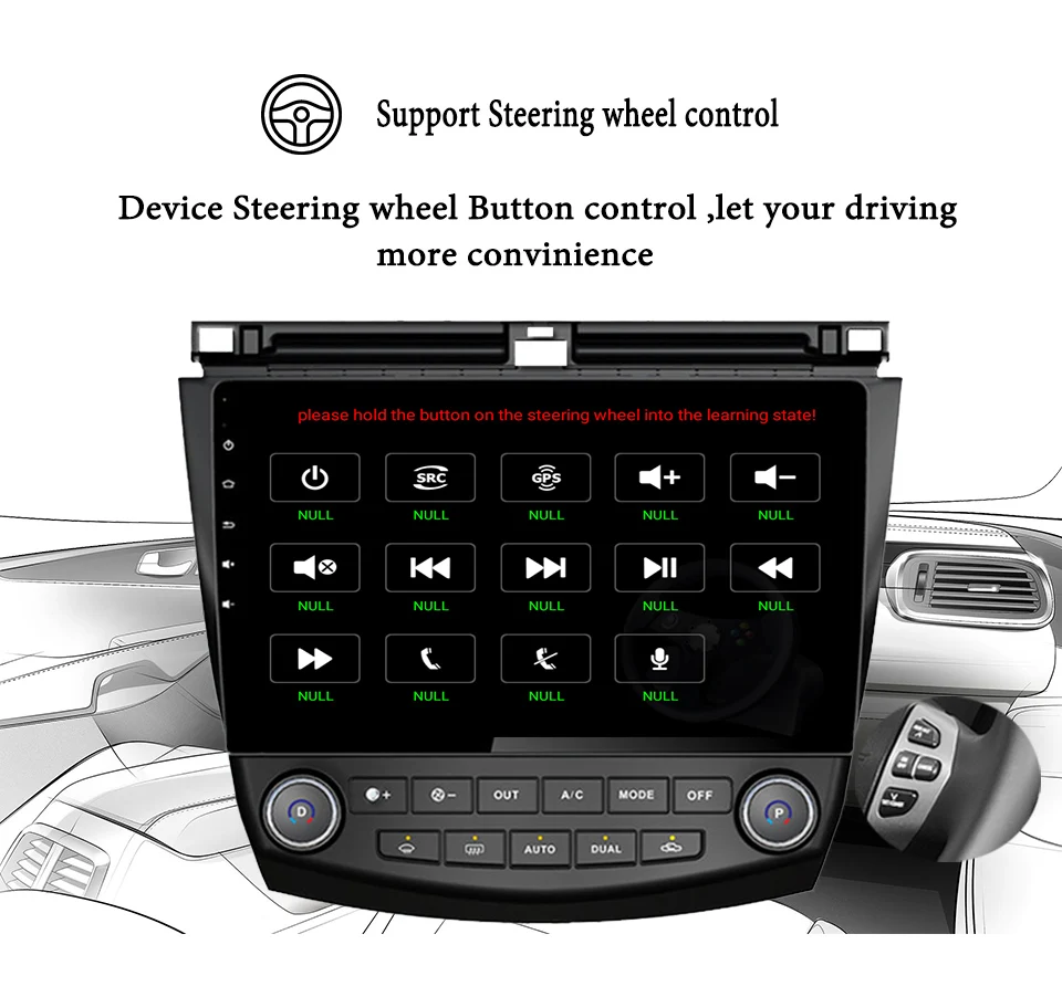 HD Android 9 0 автомобильный dvd плеер 4G + 65G для Honda Accord 7 2003 2004 2005 2006 2007 стерео радио GPS СБ
