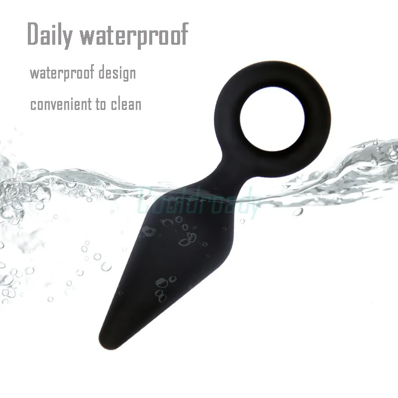 Черная Анальная пробка для новичков Стандартный анальный тренажер набор