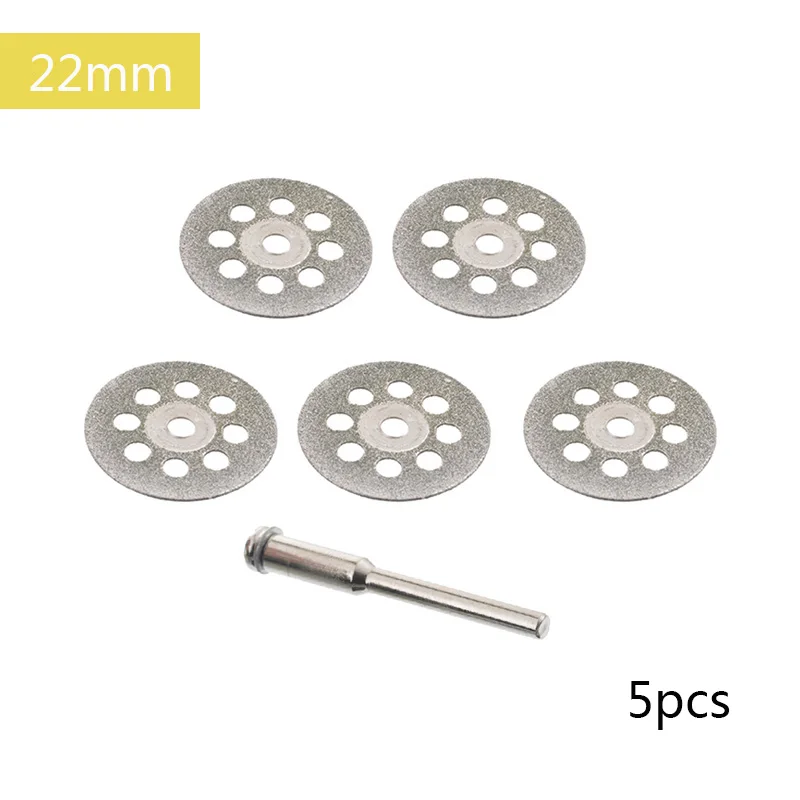 22mm Urijk 5/10 шт./набор абразивных инструментов для алмазного шлифовального круга, резец, Круглый шлифовальный станок, точилка для камня, Угловое режущее колесо, ротарный инструмент - Цвет: 22mm