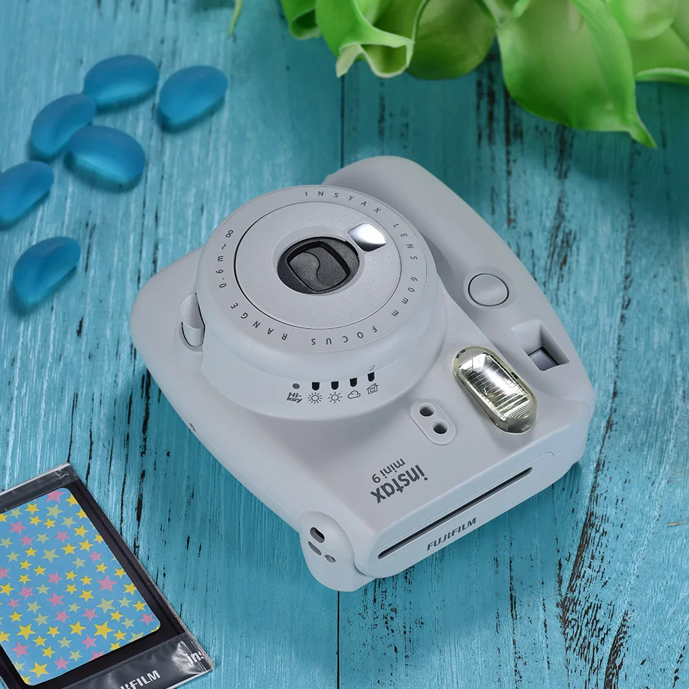 6 вариантов белая пленка для Fuji Instax Мини 9 Фотоаппарат моментальной печати пленочная камера с зеркалом из нержавеющей стали+ 20 Вт, 30 Вт, 60 мгновенный белую пленку Фотобумага+ Камера сумка