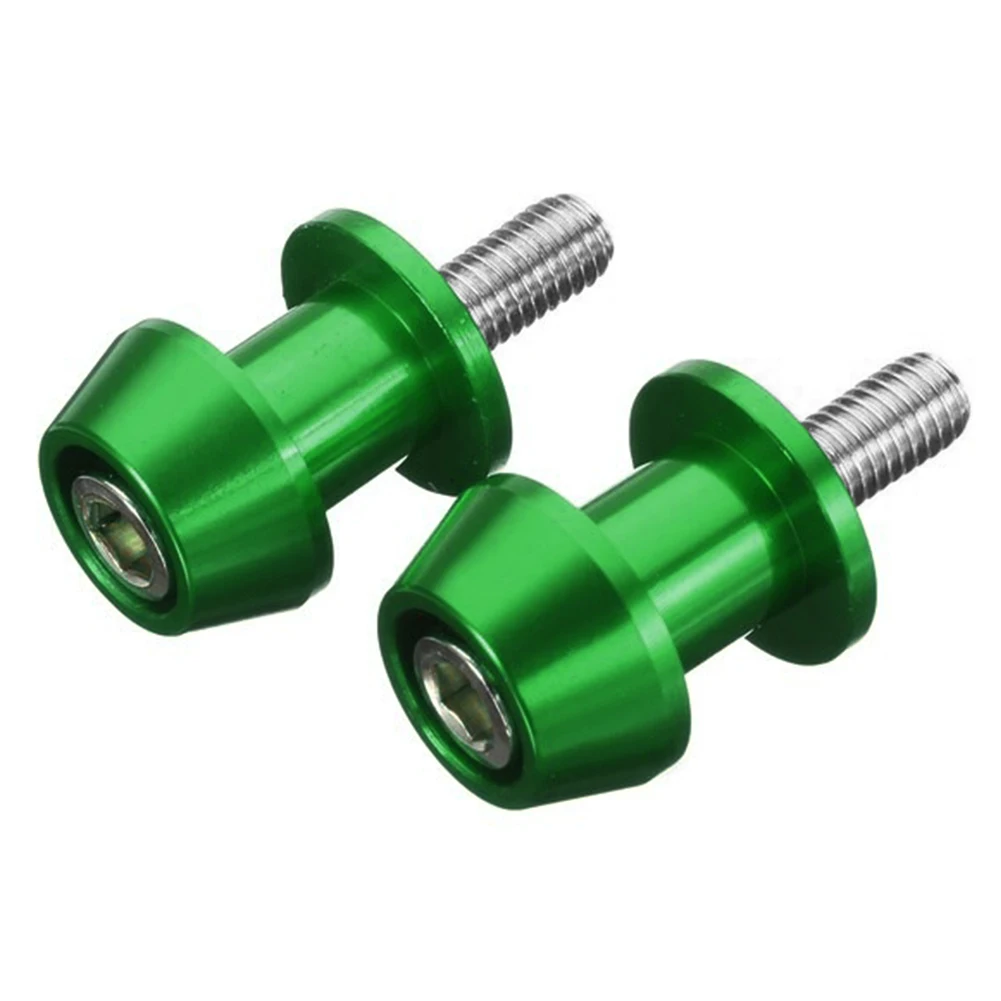 Green 6mm 6 8 10 мм практичная подставка болт алюминиевый сплав автомобиля Поворотный Рычаг Универсальный Мотоцикл Катушки слайдер Прочный кронштейн Винт ремонт - Цвет: Green 6mm