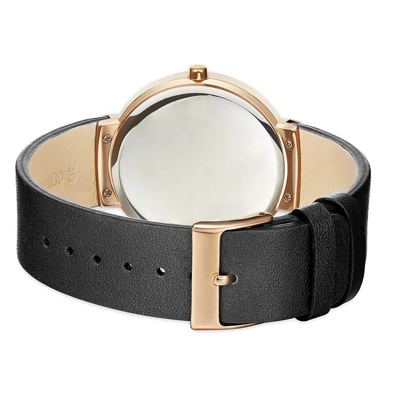 BAOSAILI CL032 пользовательский напечатанный логотип часы из натуральной кожи ремешок