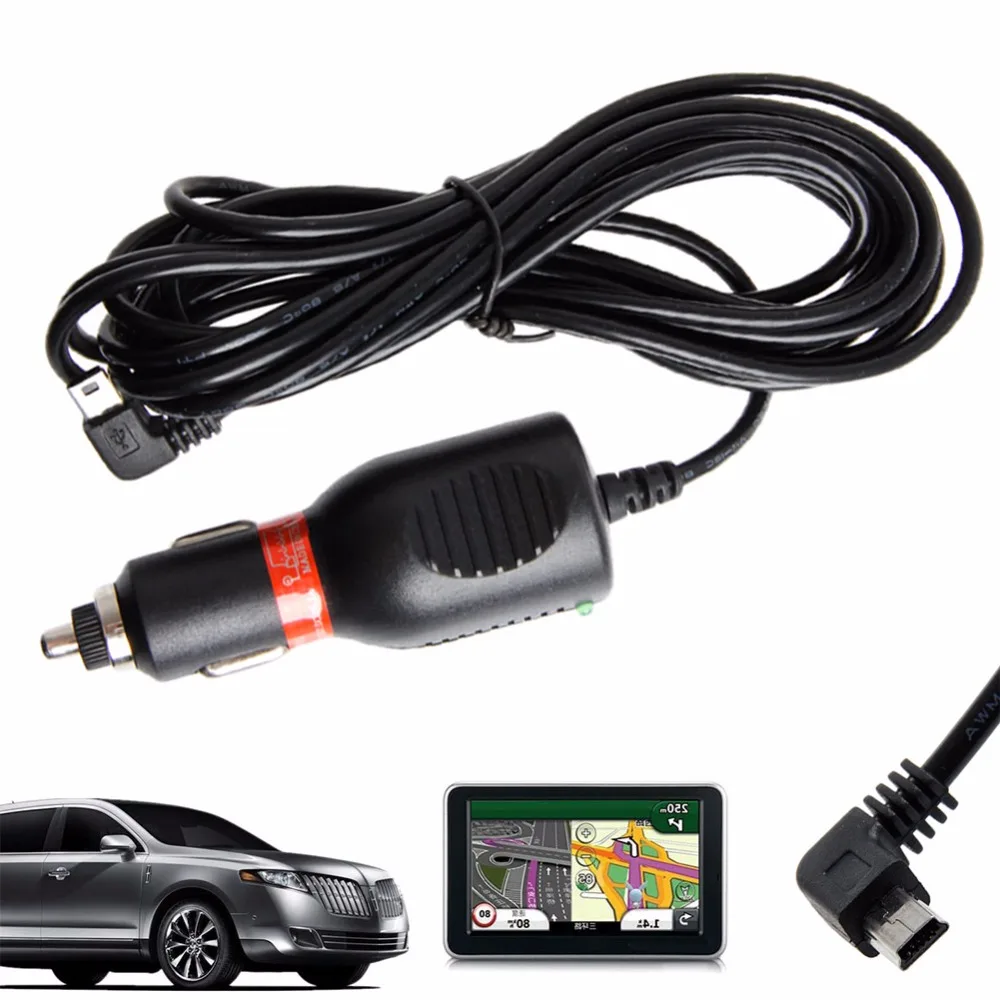 

Автомобильное зарядное устройство постоянного тока, адаптер, шнур, мини USB кабель для GARMIN GPS Nuvi 2A