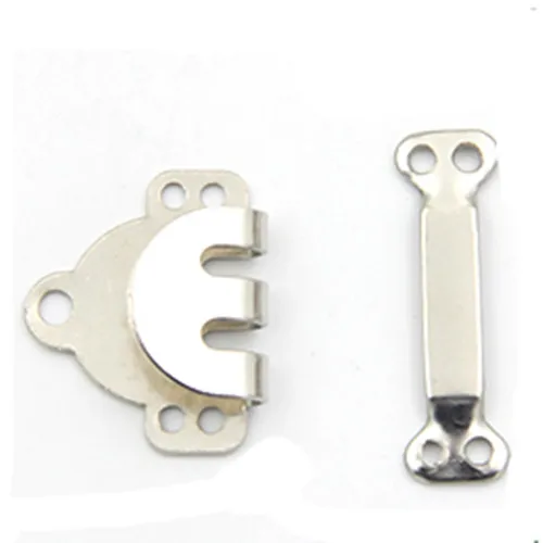 silver 4 XUNZHE 50 шт. DIY брюки юбки крючки Латунные Крюк брюки Пришивные серебряный черный цвет четыре вида размера Швейные аксессуары - Цвет: silver 4