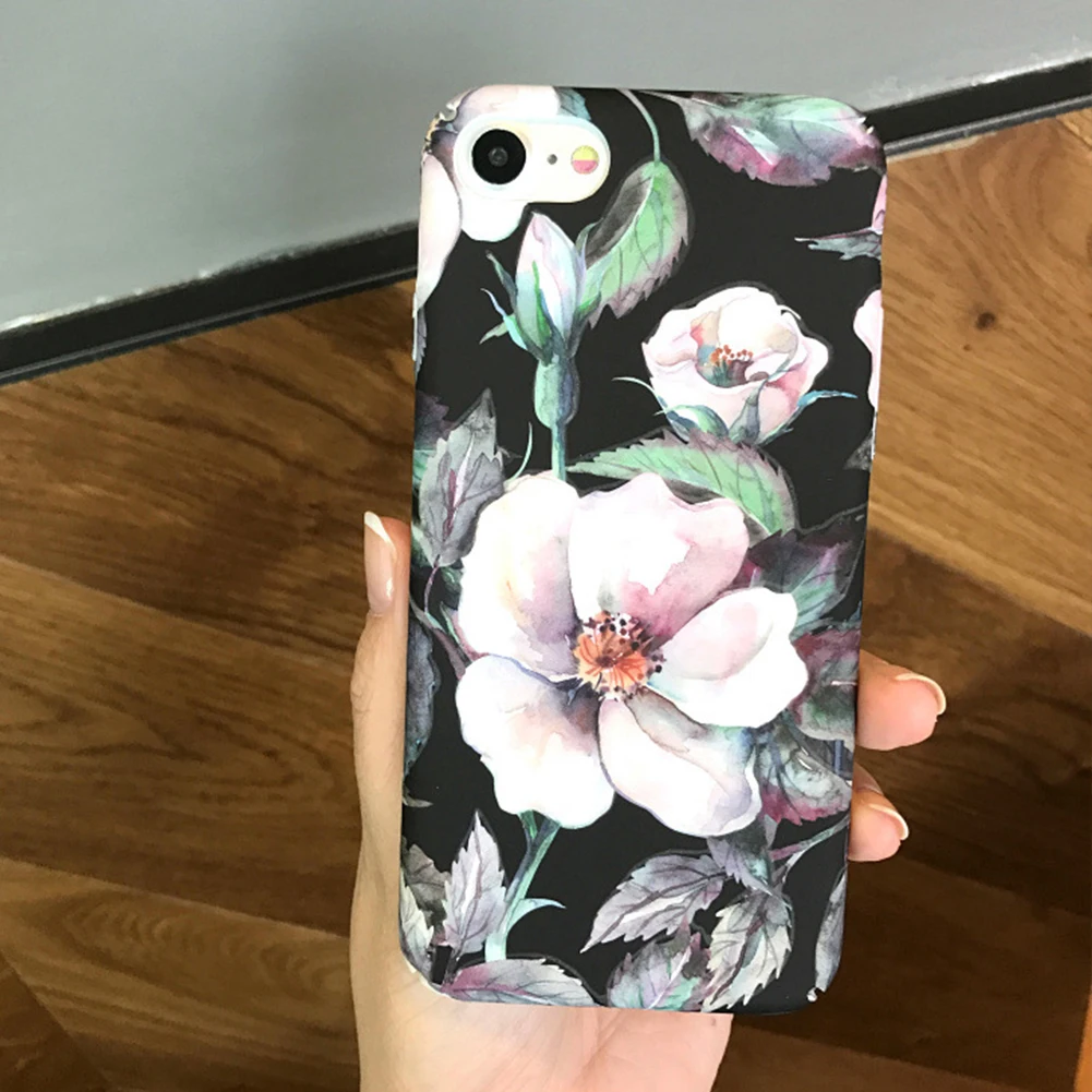 Ретро Цветочный телефонный корпус жесткий чехол foriphone6/6 S/6 plus/6 S plus/7/7