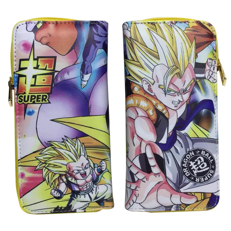 Новое поступление Аниме Dragon Ball супер длинный кошелек Супер Saiyan God Goku Vegeta сумочка бумажник с застёжкой-молнией - Цвет: DB-09