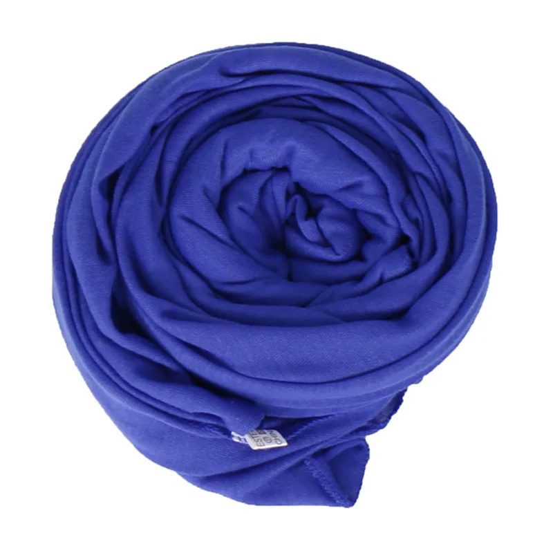 Мусульманский хиджаб Джерси-шарф мягкий твердый шаль на голову foulard femme musulman исламский, арабский обертывание головы шарфы женские hoofddoek