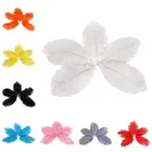 Страусиные перья для рукоделия, перья сделай сам, аксессуары для изготовления украшений, свадебное украшение, шлейф для одежды, 15-20 см, 6-8 дюймов, 10 шт.