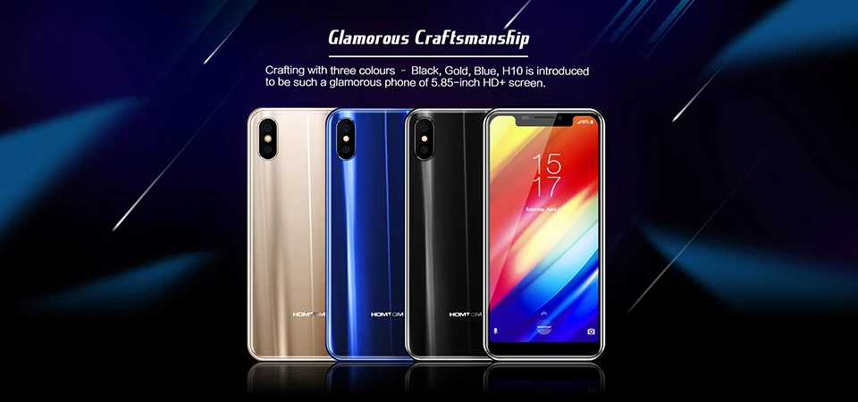 Глобальная версия Mobile H10 4 Гб 64 Гб мобильный телефон Android 8,1 Face ID 4G 5,85 ''Восьмиядерный 3500 мАч 16 МП боковой сканер отпечатков пальцев Смартфон