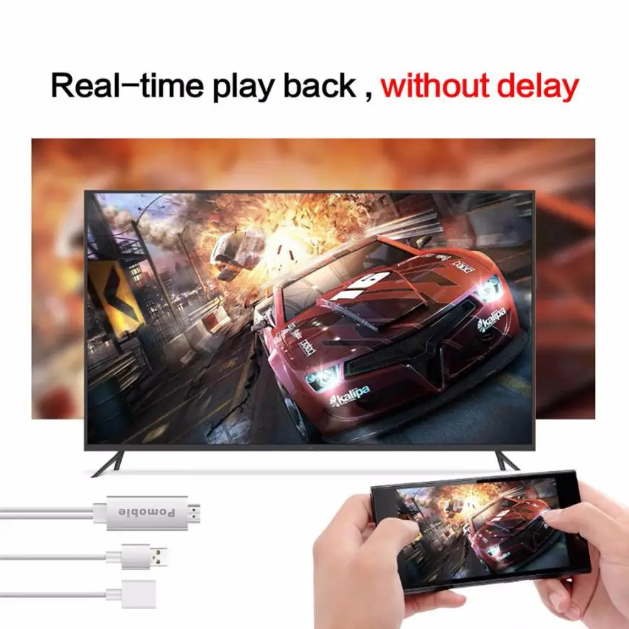 HIPERDEAL Pomobie Lightning для HDMI адаптер Plug and Play цифровой AV Прямая поставка 4J22|av to hdmi|hdmi adapterto