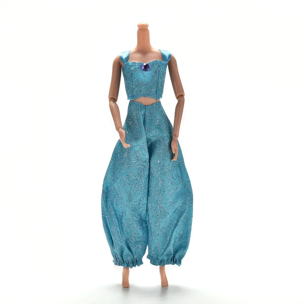 2 шт./компл. латинские куклы принцессы Одежда для йоги Мода крест топ широкие