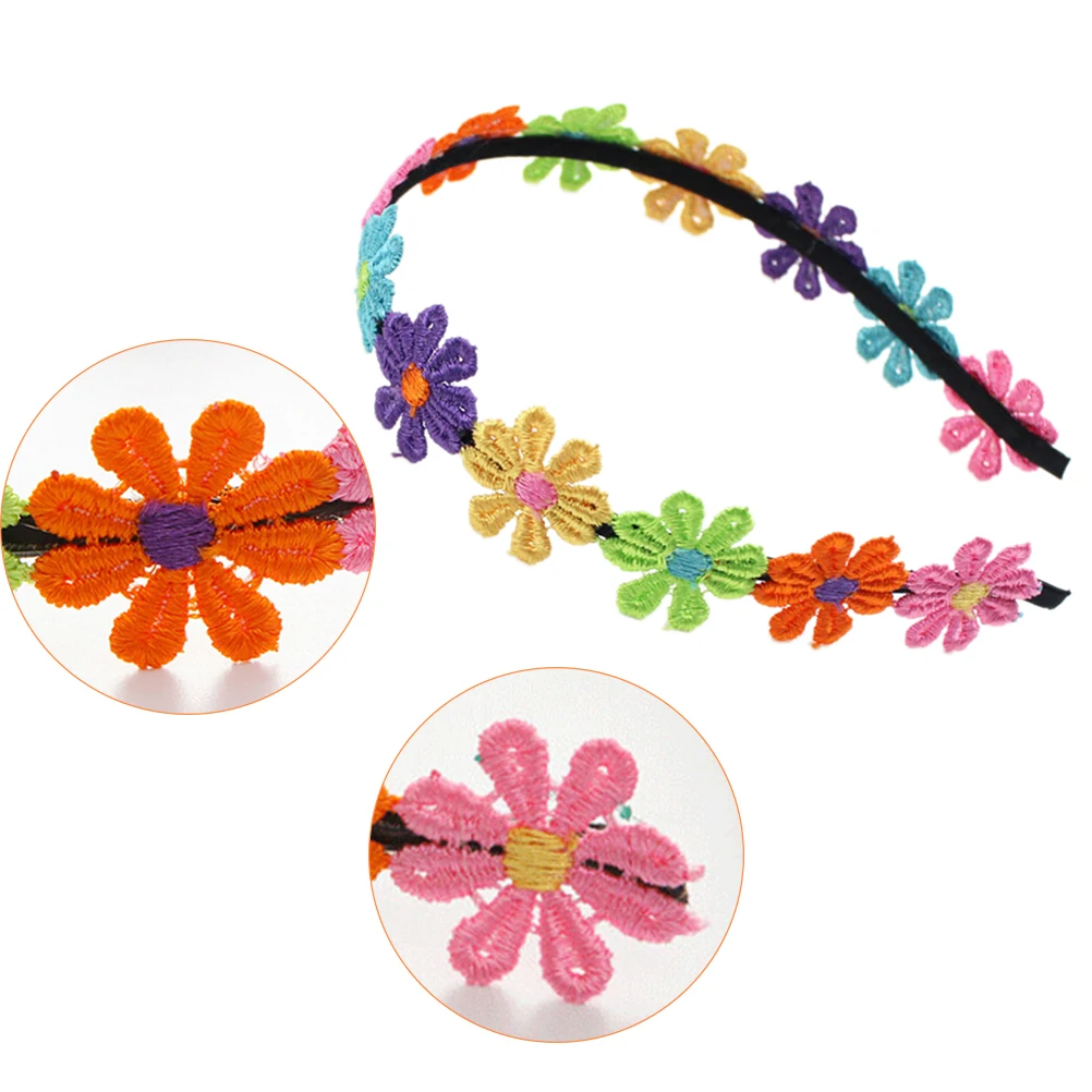 Повязка на голову детская с цветами металлическая кавайная 2017 | Детская одежда и