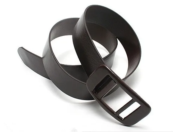 Мужские дизайнерские ремни из ПУ кожи с гладкой пряжкой | Аксессуары для одежды