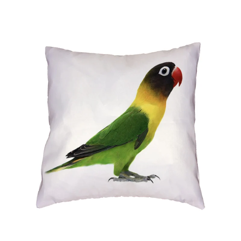 Парный чехол для подушек с изображением птиц утка лебеди попугай подушка Чехол