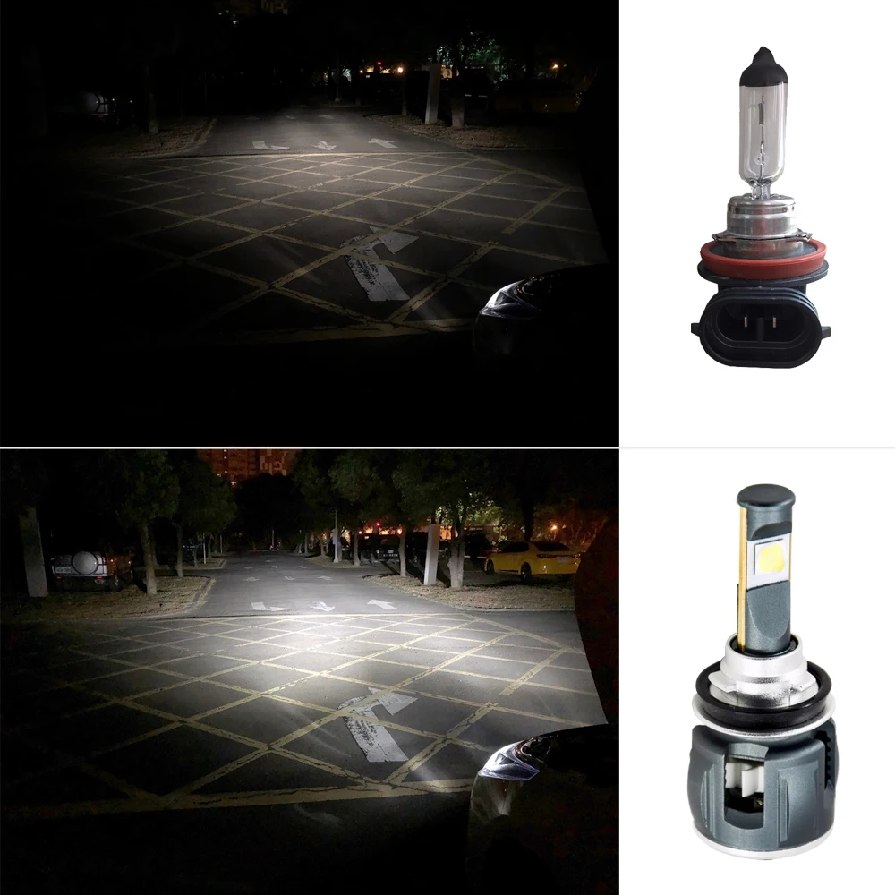 XHP70 светодиодный h7 авто фары лампы X70 H11 9005 9006 HB4 H8 D1S D2S H1 D4S CR EE Чип 6000 K 15600LM для фар