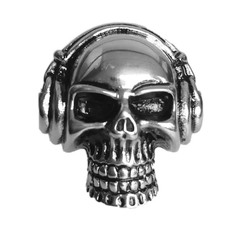 

Personality titanium steel skull ring Europe and the United States hot jewelry