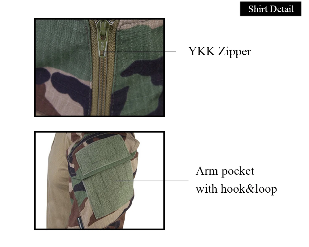Emersongear боевая униформа охотничья одежда камуфляж Ghillie костюм emerson Лесной тактические брюки с наколенниками EM6974