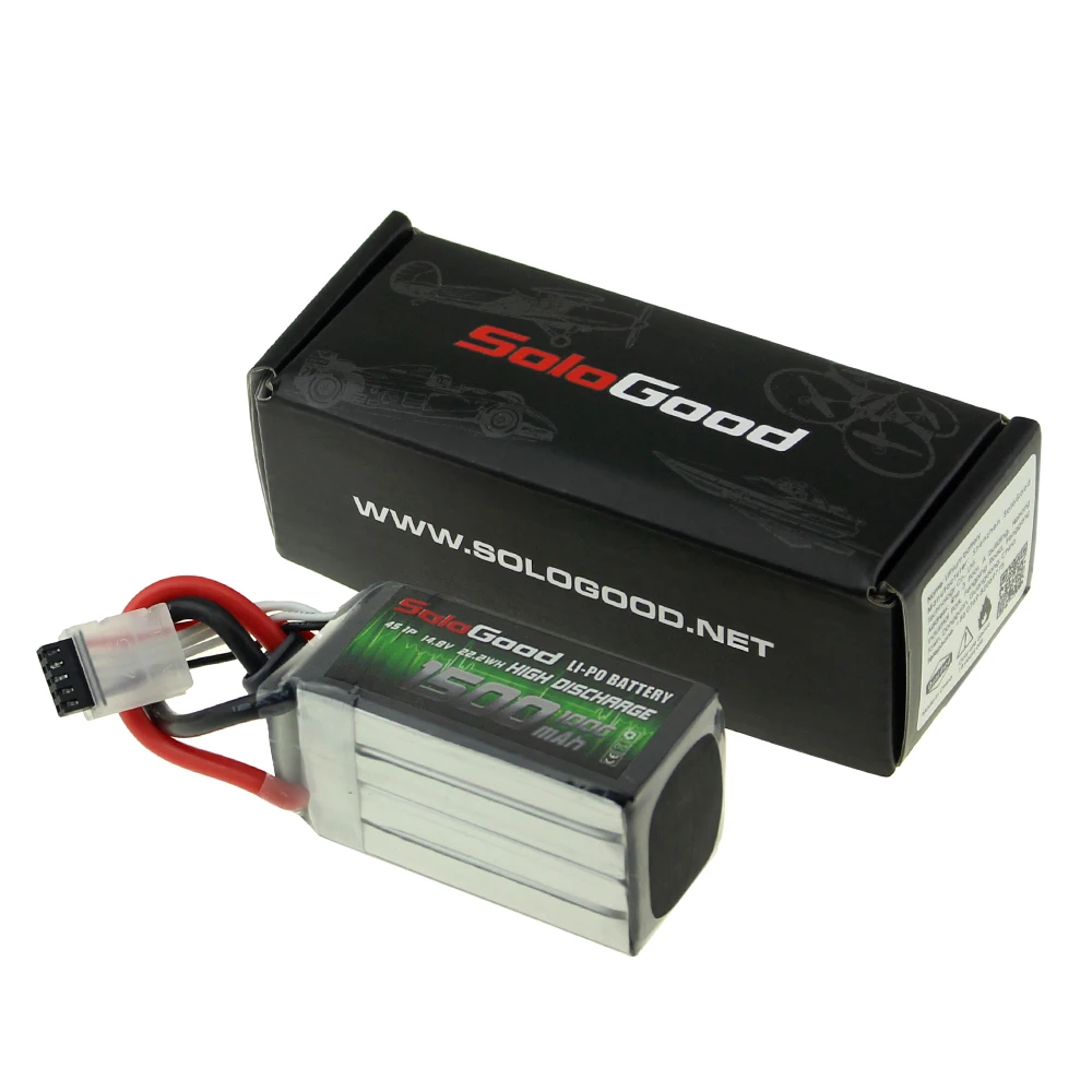 SoloGood Lipo Батарея 3S 4S 6S серии 75C 1150/1300/1500/1800 мА/ч, гнездовой разъем для скоростного радиоуправляемого дрона FPV Multicopter с неподвижным крылом