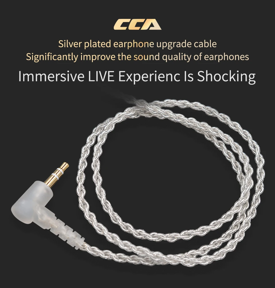 CCA C10 4BA+ 1DD гибридные наушники-вкладыши Hifi Dj Monito спортивные наушники для бега 10 приводных устройств гарнитура шумоподавление