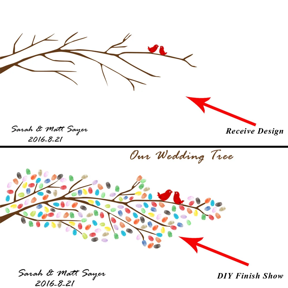 1 Набор 60*80 см разные размеры сделай сам свадебное дерево холст живопись