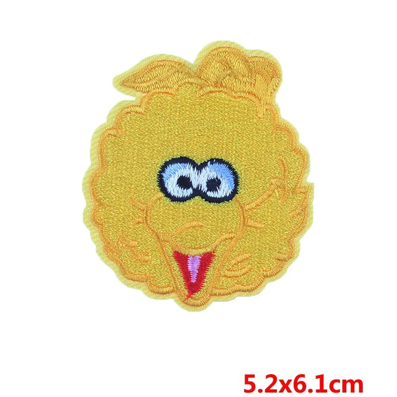 PE3377CT Pulaqi Рик и Морти заплатки Diy для одежды дети Parches Bordados Para La Ropa полоски на одежде Улица Сезам патч F - Цвет: PE3377CT