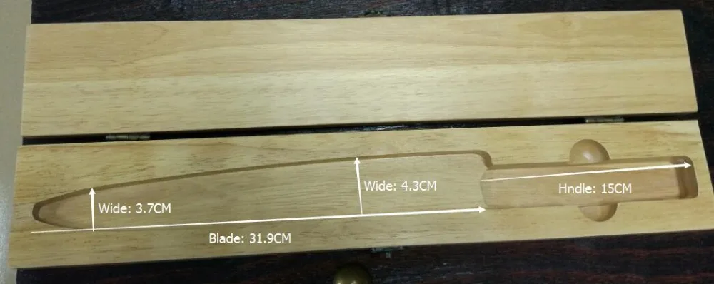 Деликатная деревянная коробка из дуба для сакимару/такохики/кирицуке/нож