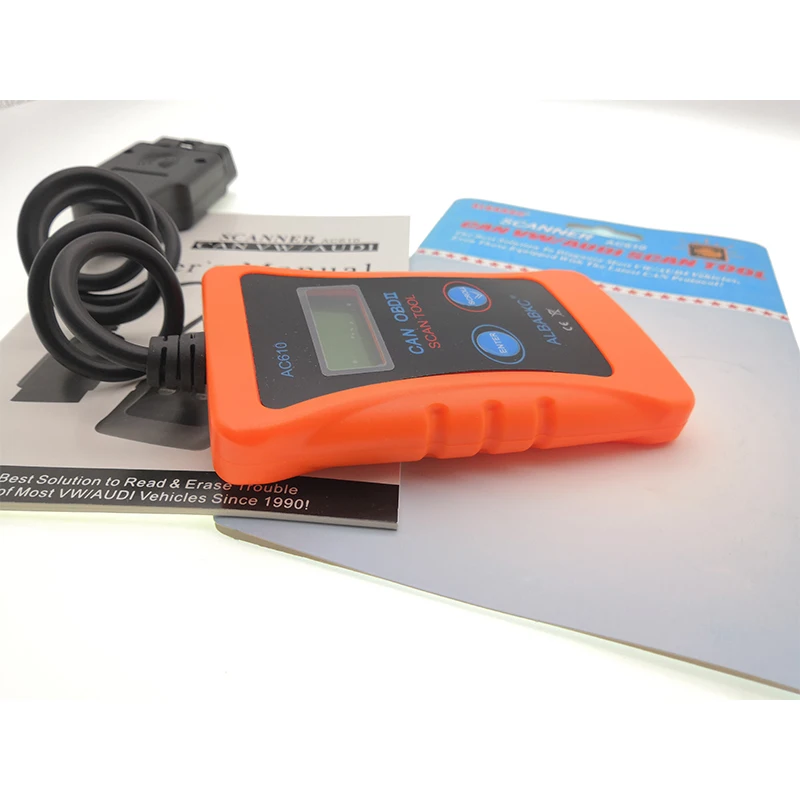 Albabkc AC610 CAN OBD сканирующий инструмент считыватель кодов OBDII диагностический для