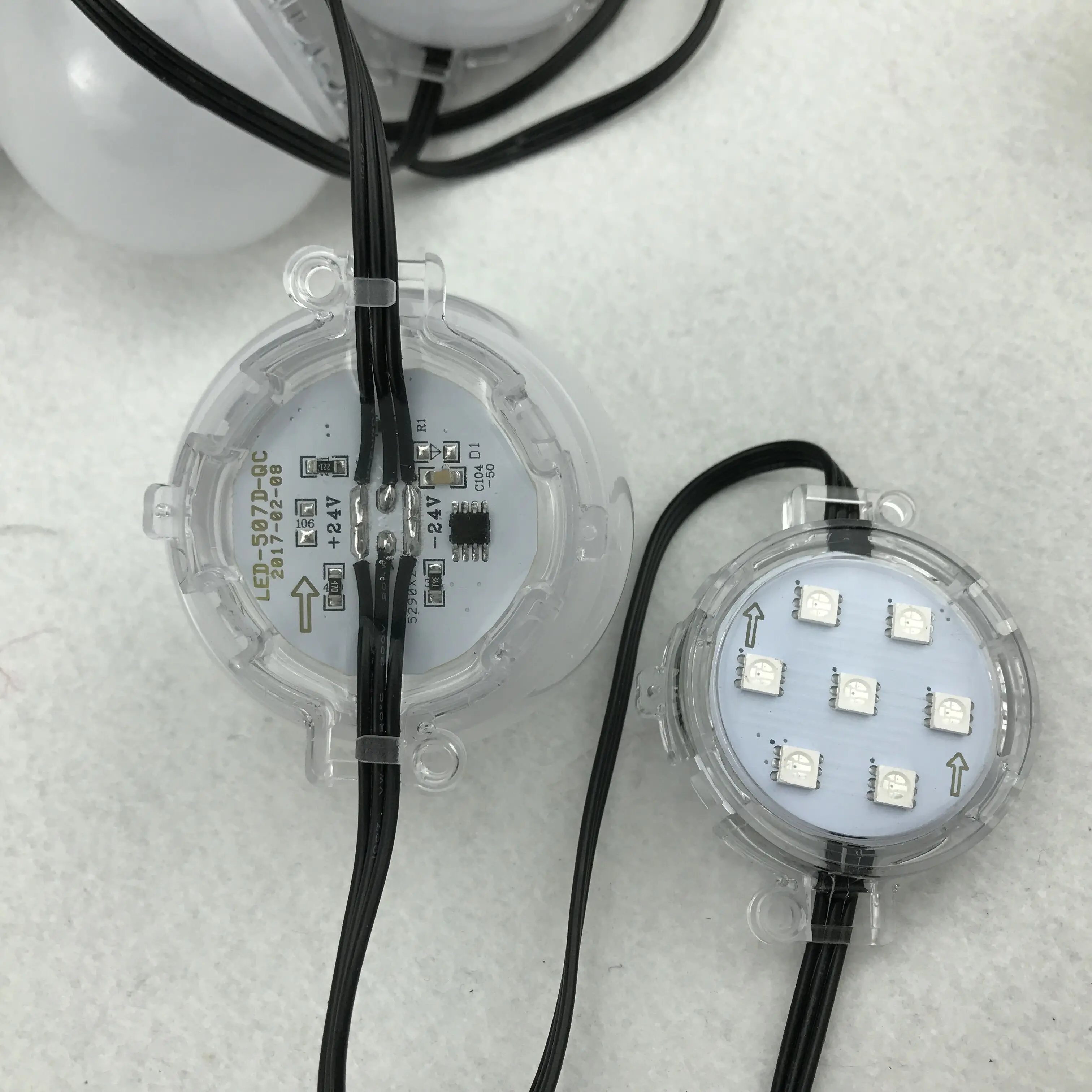Полноцветный пиксельный RGB модуль UCS2903 24 В постоянного тока класс IP68 матовый