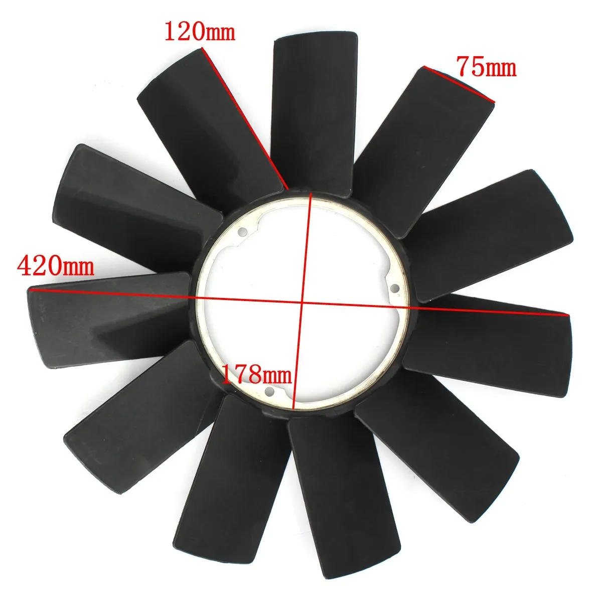 Вентилятор охлаждения для BMW Z3 E32 E34 E36 E39 E46 E53 11521712058 420 мм|blade blade|blade fanblade 3 |