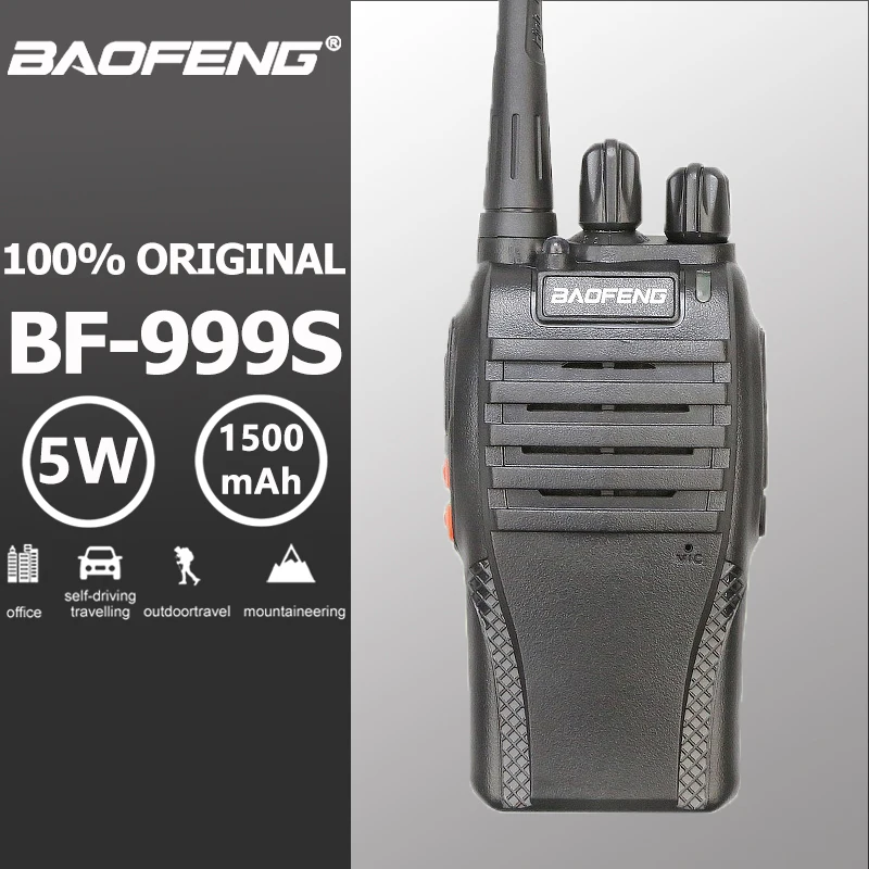 Бесплатная гарнитура 5 Вт УВЧ 400 470 МГц Частота Baofeng BF 999S рация Портативная