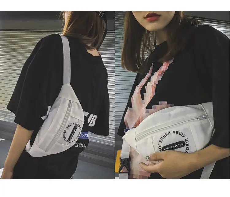 Япония Корея Повседневный стиль крутой хип-хоп поясная сумка для женщин и мужчин нагрудная сумка через плечо для мальчиков и девочек поясная сумка Новинка