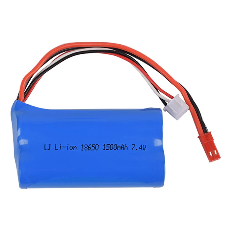 7 4 v 1500mah 15C 18650 Li Ion JST вилка батарея RC 9101 9053 WL912 12428 F39 F45 F645 T23 T55 игрушки с зарядным