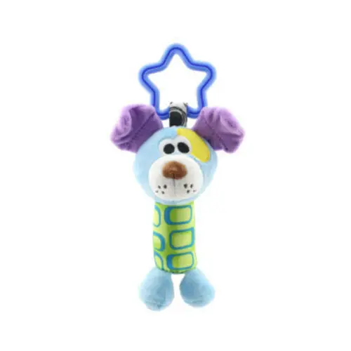 Dog Newest Hot Kids Baby Infant Animal Plush Stroller Crib Pram Rattles Hanging Bell Play Toy Baby Rattles - Цвет: Dog