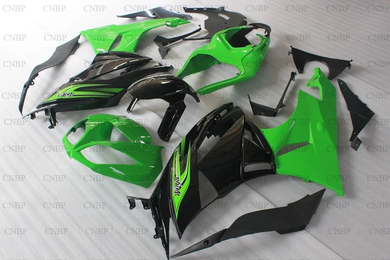 636 Zx-6r 2009 - 2012 Обтекатели 09 10 обтекатель Наборы Zx6r зелено-черный кузов | Дом и сад