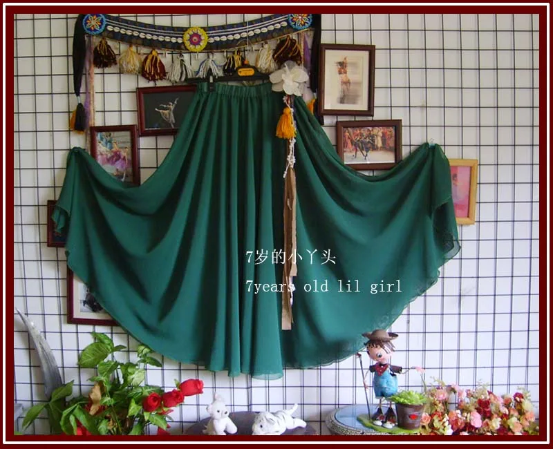

Belly dance skirt Chiffon belly dance full circle Chiffon skirt EY01-06